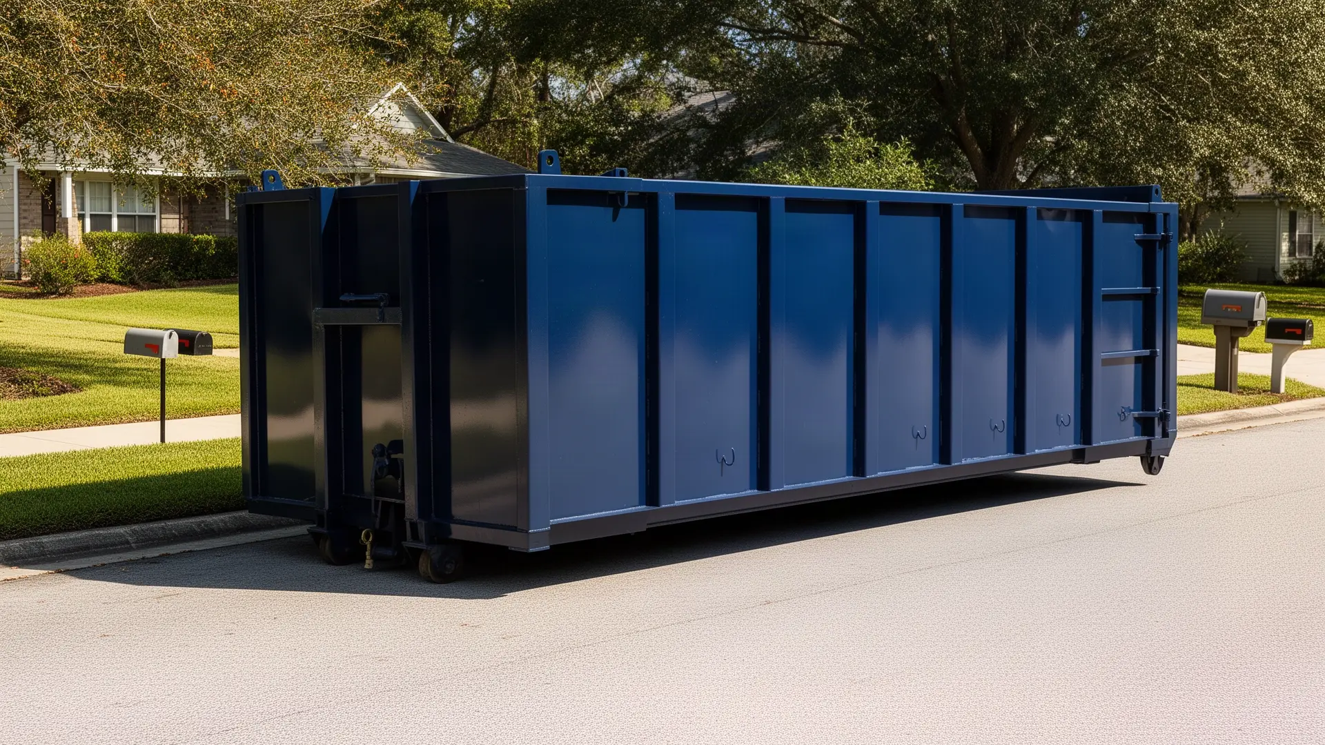 Roll-off dumpster from Juniper Creek Dumpster Rental Co. in Baton Rouge, LA